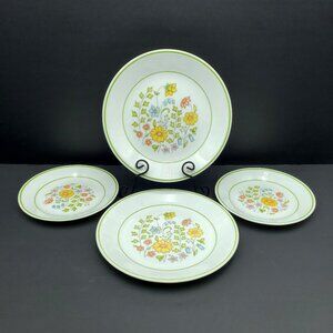 Corelle Meadow Luncheon Salad Bread & Butter Dessert Appetizer Floral Plates
